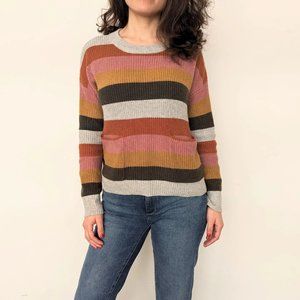 MADEWELL Multicolor sweater with patch pockets